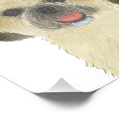 ブロンドタンパーソナライズされたゴールデンシーズー（犬）Tzuアート フォトプリント (角)