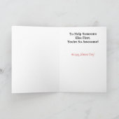 ブロンドナースグリーティカスタマイズングカード。 カード (内部)