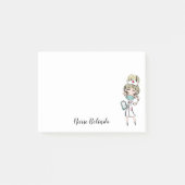 ブロンドナース医パーソナライズされた療ポストイットメモ ポストイット (正面)