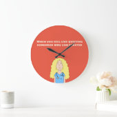 ブロンドナース ラージ壁時計 (ホーム)