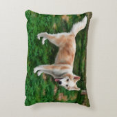 ブロンドハスキーな女の子アクセントピロー アクセントクッション (裏面(縦))