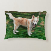 ブロンドハスキーな女の子アクセントピロー アクセントクッション (裏面)