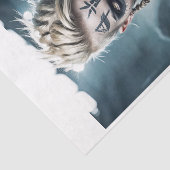 ブロンドバイキングウォリアー女性ルーン付き –  薄葉紙 (詳細)