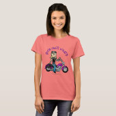ブロンドバイクもしくは自転車に乗る人 Tシャツ (正面フル)