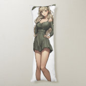 ブロンドバニーガールアニメ ボディピロー (裏面 (縦))