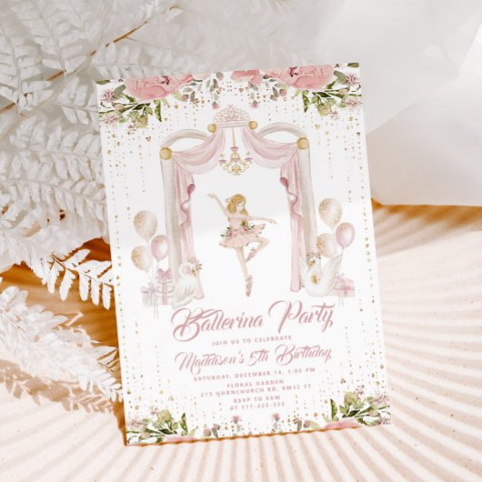 ブロンドバレリーナバースデーセンターステージ 招待状