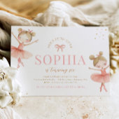 ブロンドバレリーナ誕生日招待状 招待状