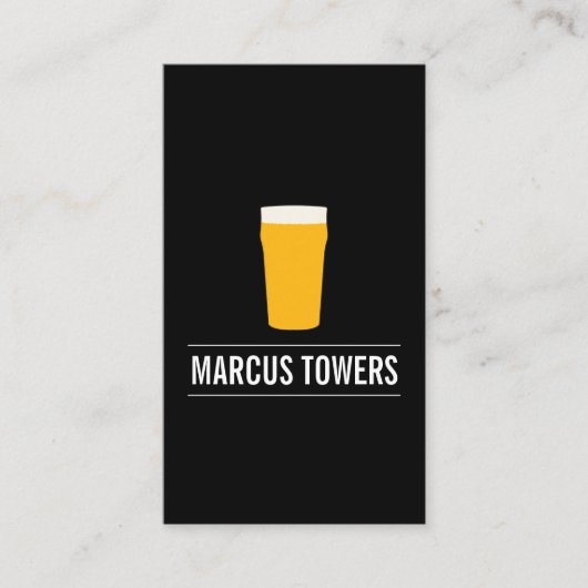 ブロンドビールIPAブルーマスター 名刺 (正面)