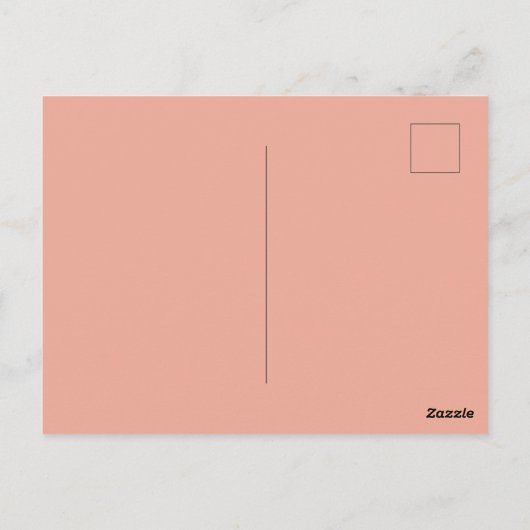 ブロンドピンアップチョコレート卵 ポストカード (裏面)