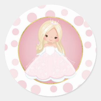 ブロンドピンクプリンセス ラウンドシール