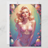 ブロンドピンナップピンク下着イースターエッグ シーズンカード (正面)