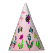 ブロンドフェアリーアンドユニコーン誕生日ハット パーティーハット (右)