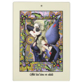 ブロンドフェアリーフローラパープル クリップボード (裏面)