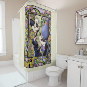 ブロンドフェアリーフローラパープル シャワーカーテン (インサイチュ)