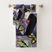 ブロンドフェアリーフローラパープル バスタオルセット (インサイチュ)