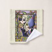 ブロンドフェアリーフローラパープル バスタオルセット (ウォッシュタオル)