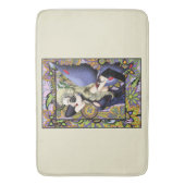 ブロンドフェアリーフローラパープル バスマット (正面縦)