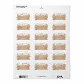 ブロンドフェアリーワイルドフラワーガーデン差出人住所 ラベル (フルシート)