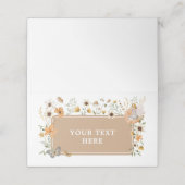 ブロンドフェアリー秋ワイルドフラワー誕生日フードラベル プレイスカード (外部開封)