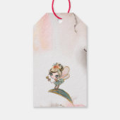ブロンドフェアリー誕生日エンチャントフォレストメッセージカード ギフトタグ (裏面)