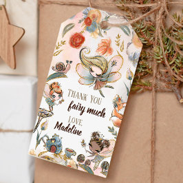 ブロンドフェアリー誕生日エンチャントフォレストメッセージカード ギフトタグ