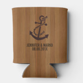 ブロンドフェイクウッドストライプいかり 缶クーラー (裏面)