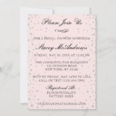 ブロンドブライドイラストレーションダイアモンドブライダルシャワー 招待状 (裏面)