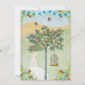 ブロンドブライドガーデンブライダルシャワー招待状 招待状 (裏面)