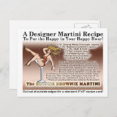 ブロンドブラウニーマルティーニレシピハガキ ポストカード (正面/裏面)