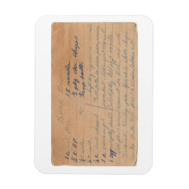 ブロンドブラウニーヴィンテージレシピカードマグネット マグネット