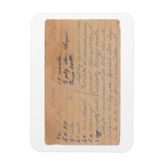 ブロンドブラウニーヴィンテージレシピカードマグネット マグネット