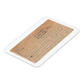 ブロンドブラウニーヴィンテージレシピカードマグネット マグネット (左側)