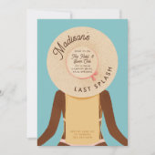 ブロンドブラックガール最後のスプラッシュバチェロレッテ週末 招待状 (正面)