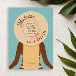 ブロンドブラックガール最後のスプラッシュバチェロレッテ週末 招待状