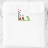 ブロンドプリンセスとナイトスティッカー スクエアシール (バッグ)