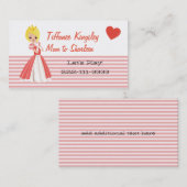 ブロンドプリンセスモンミーネットワーキングカード コーリングカード (正面/裏面)