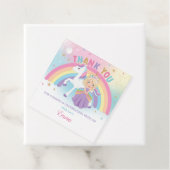 ブロンドプリンセスユニコーン誕生日パーティーありがとう フェイバータグ (インサイチュ)