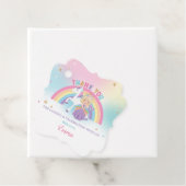 ブロンドプリンセスユニコーン誕生日パーティーありがとうF フェイバータグ (インサイチュ)