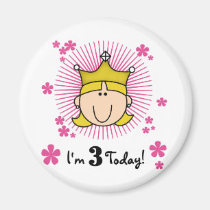 ブロンドプリンセス3rd誕生日Tシャツ&ギフト マグネット