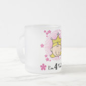 ブロンドプリンセス4th誕生日Tシャツとギフト フロストグラスマグカップ (正面左)