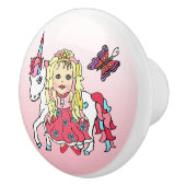 ブロンドプリンセス&ユニコーン セラミックノブ (右)