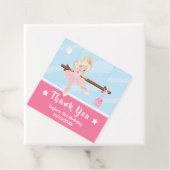 ブロンドヘアバレリナピンク誕生日サンキューファボ フェイバータグ (インサイチュ)