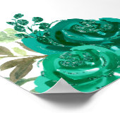 ブロンドヘアプリンセスグリーンSweet sixteenウェルカム ポスター (角)