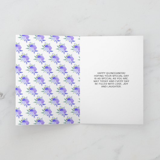 ブロンドヘアプリンセスパープルフローラキンセアニェラ カード (内部)