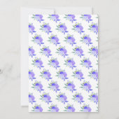 ブロンドヘアプリンセスパープルフローラSweet sixteen 招待状 (裏面)