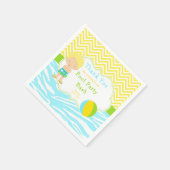 ブロンドヘアボーイプールパーティーバッシュパーティー スタンダードカクテルナプキン (角)