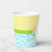 ブロンドヘアボーイプールパーティーバッシュパーティー 紙コップ (右)