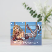 ブロンドヘア、ブルーアイド美しいイラストレーション- Al Rio シーズンポストカード (スタンド正面)