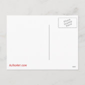 ブロンドヘア、ブルーアイド美しいイラストレーション- Al Rio シーズンポストカード (裏面)