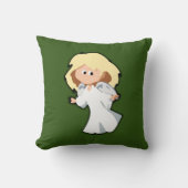 ブロンドベビーエンジェルキュートなクリスマスアニメ クッション (正面)